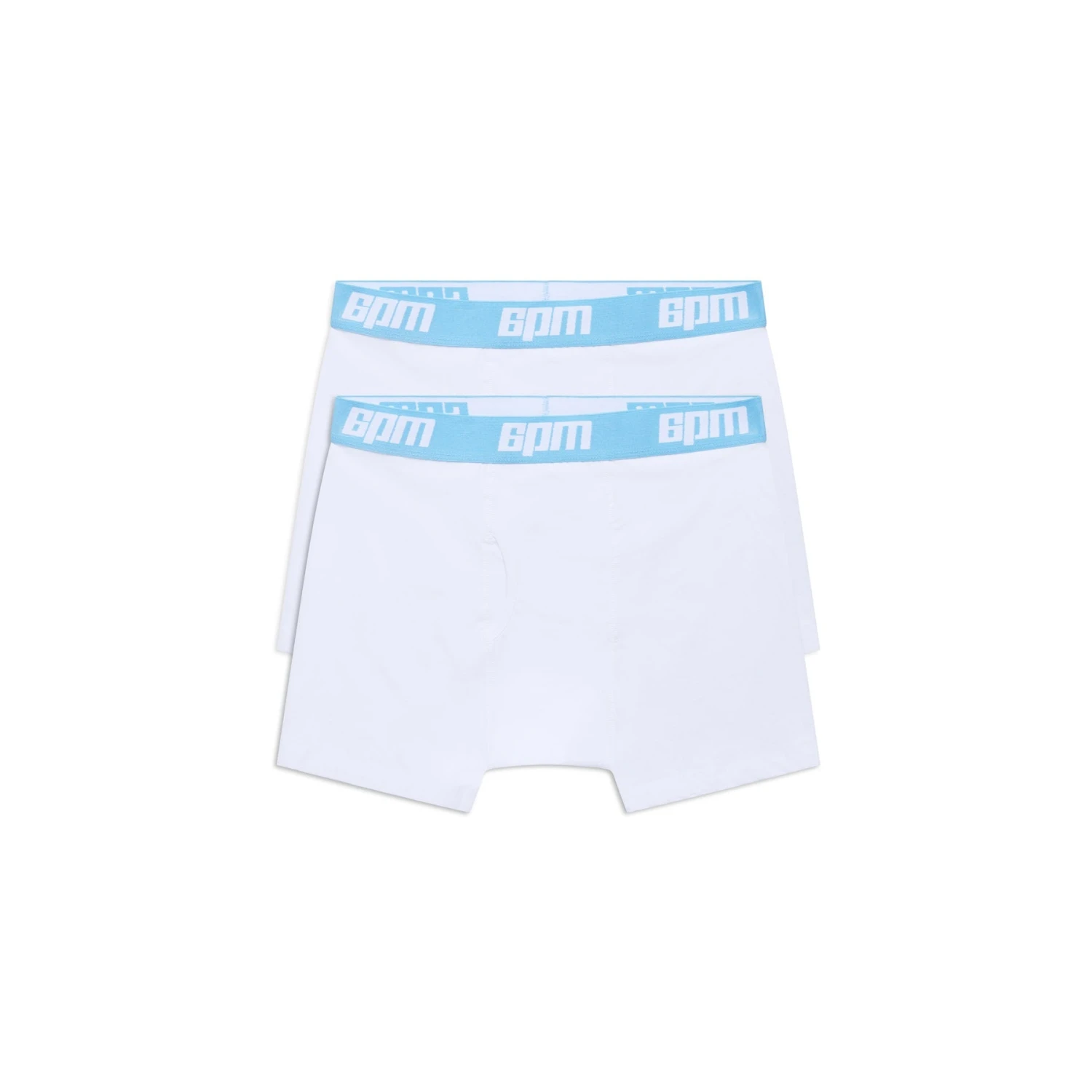BOXER SHORTS WHITE/BABY BLUE (2-PACK)(Boxer Shorts White Baby Blue) 3 BOXER SHORTS WHITE/BABY BLUE (2-PACK)(Boxer Shorts White Baby Blue)