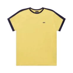 SLIM FIT RINGER TEE YELLOW(Slim Fit Ringer Tee Yellow)