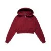 WMNS CROPPED ZIP HOODIE WINE RED(Wmns Cropped Zip Hoodie Wine Red) -6PM Store 6PM 25 07 08 000100