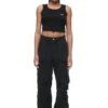 CROP TOP BLACK (2-PACK)(Crop Top Black 2 Pack) -6PM Store 6PM ABOUT YOU Look 03 Female ECOM 0965
