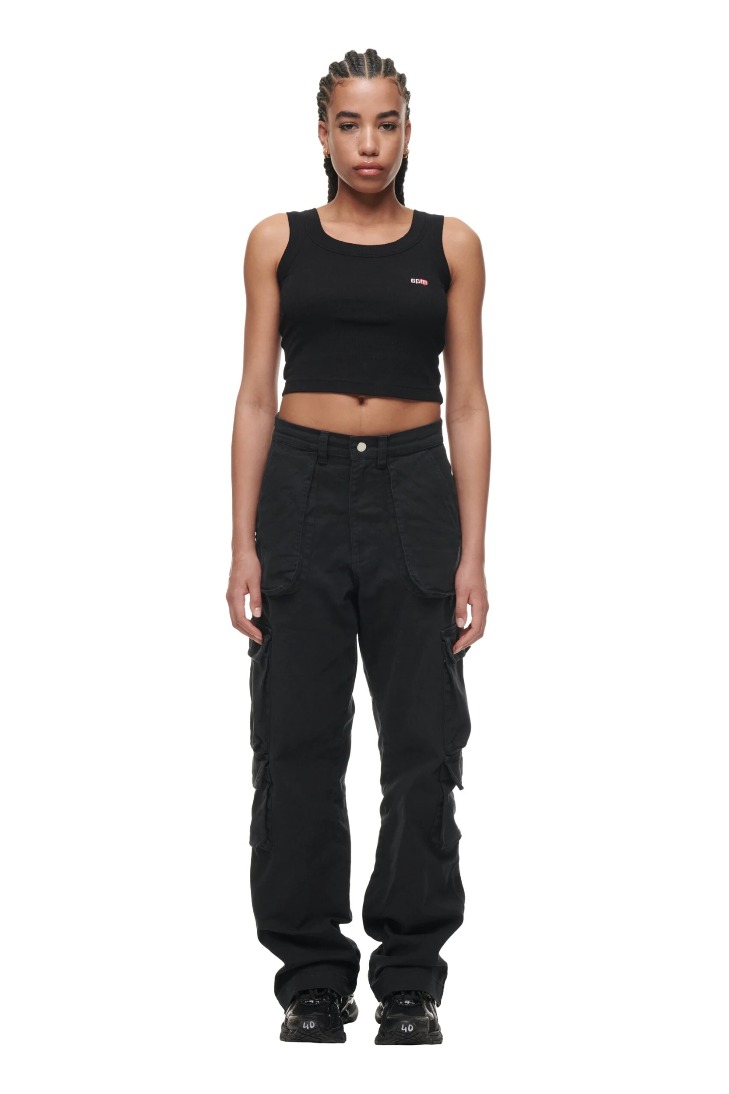 CROP TOP BLACK (2-PACK)(Crop Top Black 2 Pack) 3 CROP TOP BLACK (2-PACK)(Crop Top Black 2 Pack)