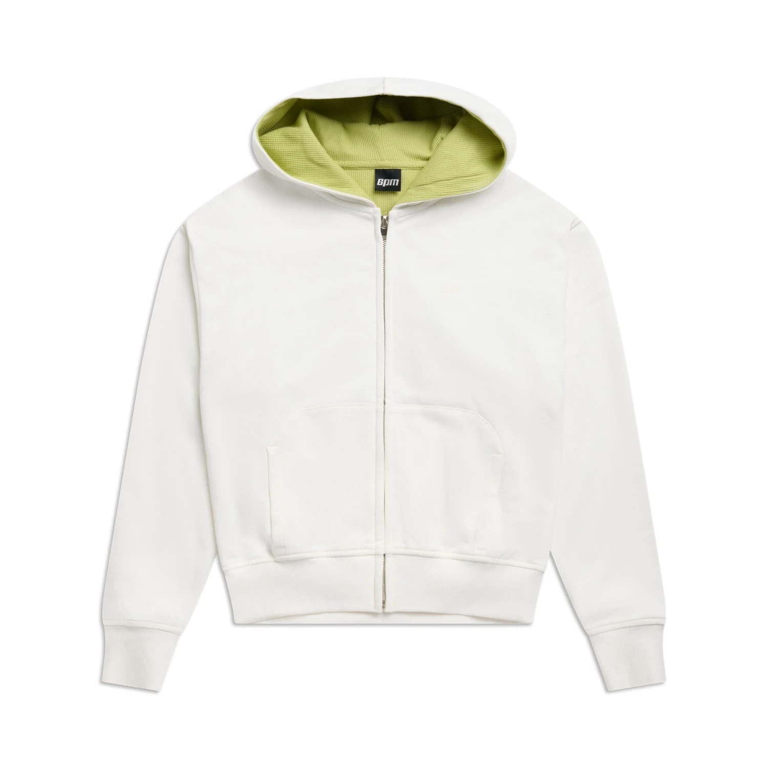WAFFLE LINED ZIP HOODIE COCONUT WHITE(Waffle Lined Zip Hoodie Coconut White) 3 WAFFLE LINED ZIP HOODIE COCONUT WHITE(Waffle Lined Zip Hoodie Coconut White)