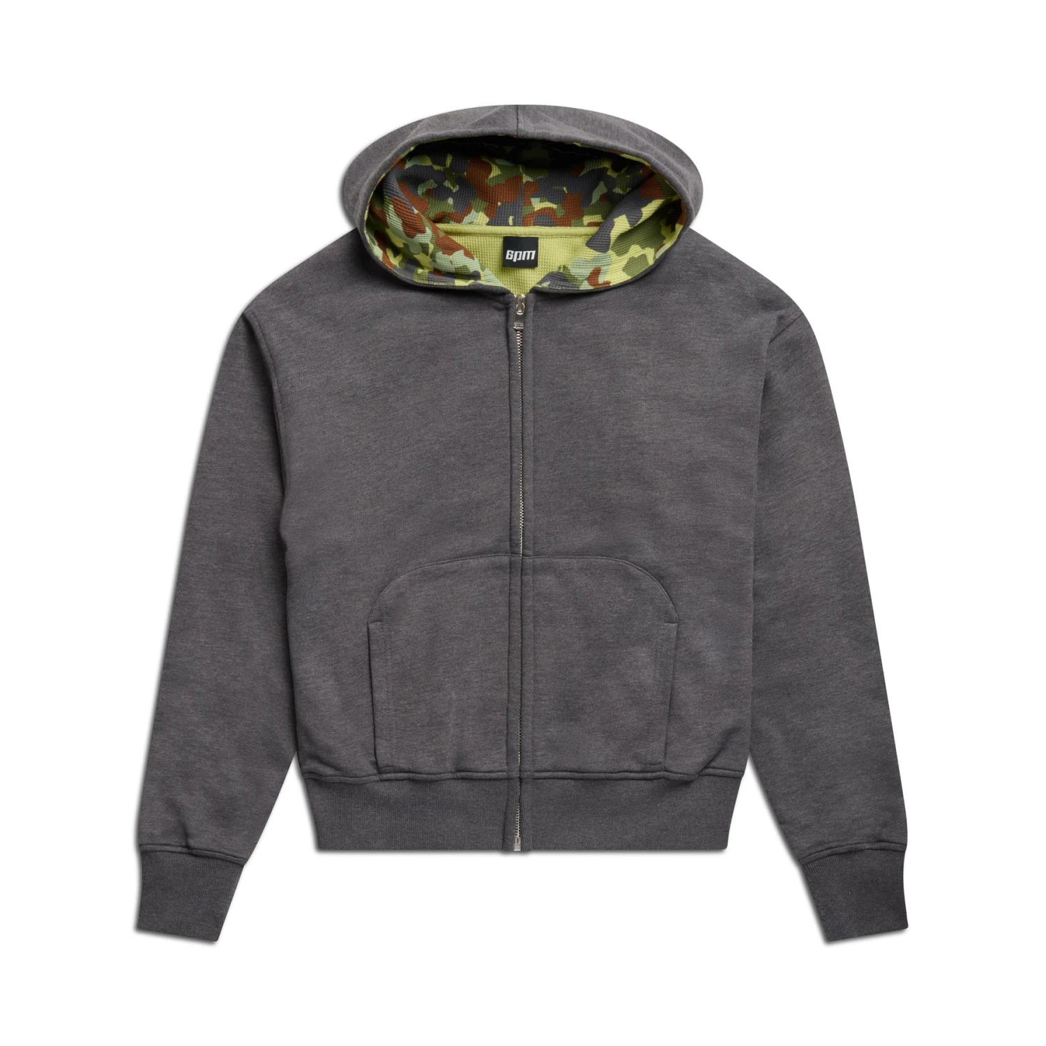 WAFFLE LINED ZIP HOODIE GREY CAMO(Waffle Lined Zip Hoodie Grey Camo) 3 WAFFLE LINED ZIP HOODIE GREY CAMO(Waffle Lined Zip Hoodie Grey Camo)
