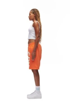 LOGO SHORTS ORANGE(Logo Shorts Orange) -6PM Store 6PM vVERTABRAE Look 07 Sweatshorts Female orangeLook 07 Sweatshorts male orange 0252