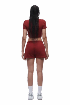 WMNS CROPPED T-SHIRT WINE RED(Wmns Cropped T Shirt Wine Red) 9 WMNS CROPPED T-SHIRT WINE RED(Wmns Cropped T Shirt Wine Red) -6PM Store 6pm png 0082 2025 07 14 6PM ECOM LOOK 06 0256