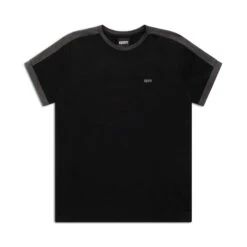 SLIM FIT RINGER TEE BLACK(Slim Fit Ringer Tee Black)