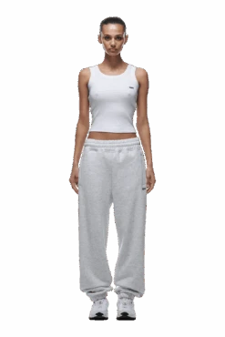 CUFF JOGGER LIGHT GREY(Cuff Jogger Light Grey) 13 CUFF JOGGER LIGHT GREY(Cuff Jogger Light Grey) -6PM Store cuffed jogger light grey min