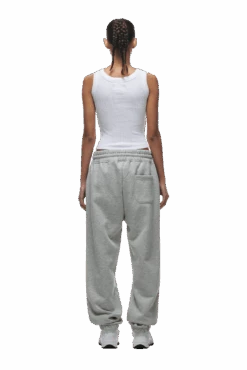 CUFF JOGGER GREY MELANGE(Cuff Jogger Grey Melange) -6PM Store cuffed jogger melange grey6 min