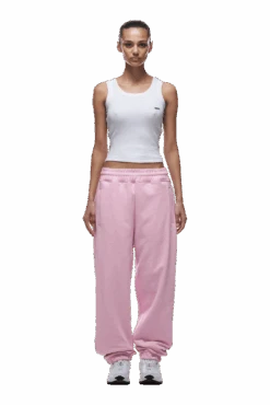 CUFF JOGGER BABY PINK(Cuff Jogger Baby Pink) -6PM Store cuffed jogger pink4 min