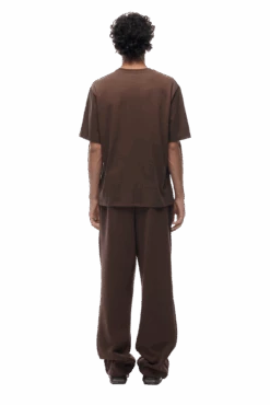 T-SHIRT CHOCOLATE BROWN(23n05 1300 907 Tlogo) -6PM Store t shirt brown 3 min