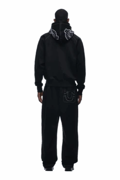 ICONS ZIP HOODIE BLACK(Icons Zip Hoodie Black) -6PM Store tr icon zip hoodie black4 min